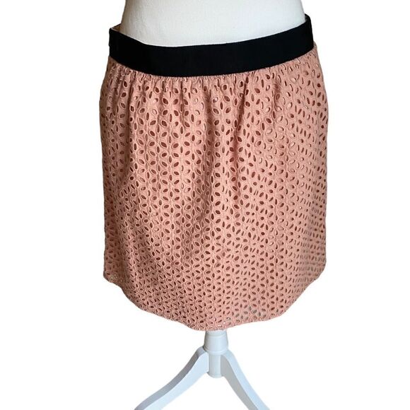 LOFT Dresses & Skirts - Loft Eyelet Mini Skirt Size 8 NWT
